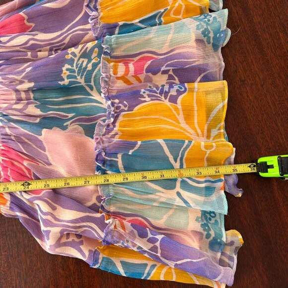 Ramy Brook Kourtney Smocked Floral Minidress, Med - Picture 11 of 11